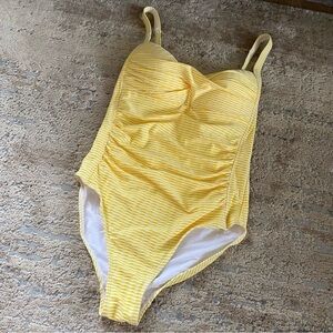 Niptuck Multi Fit Swim One Piece Swimsuit Bathing Suit Yellow Tummy Control: 6